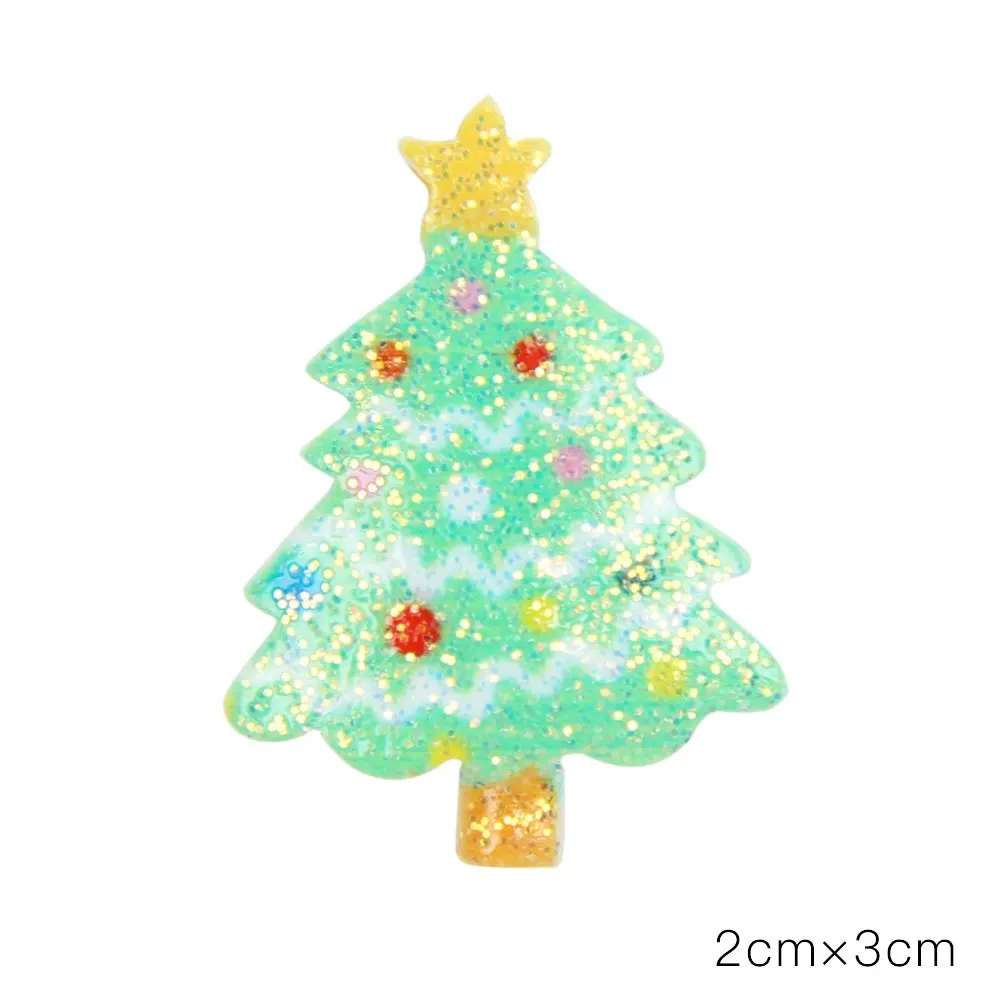 christmas tree 10 шт/партия блестящие плоские пластмассовые кабошоны рождественские плоские Кабошоны украшения для скрапбукинга Kawaii DIY аксессуары - Цвет: christmas tree