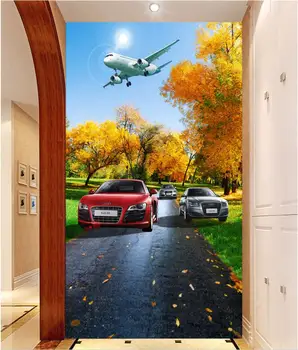 

3d wallpaper custom photo non-woven mural Racing forest landscape porch decoration painting living room wallpaper for wall 3 d