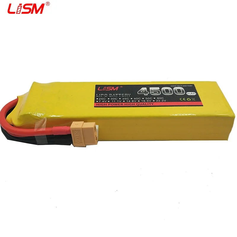 RC lipo battery 3S 11.1v 4500mAh 35C MAX 70C For RC Airplane Quadrotor Helicopter Drone 3S RC Li-Polymer Battery A 35C 3S #30y45