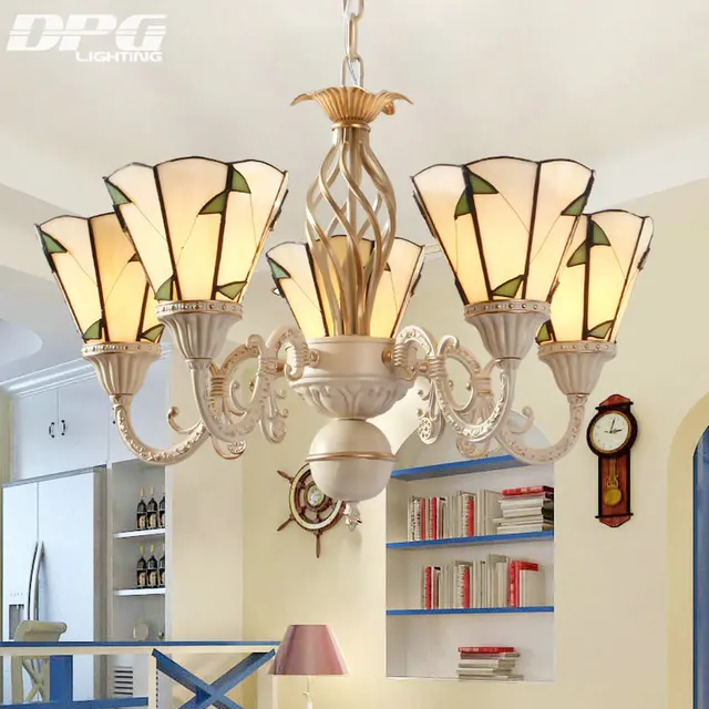 Modern Stained Glass Flush Mount Chandeliers Tiffanylamp Vintage Modern Stained Glass Flush Mount Chandeliers Tiffanylamp Vintage Lamp Lighting Led Ceiling With E27 110v 220v