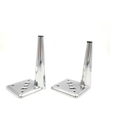 Серебряные металлические ножки мебели Поддержка средства ухода за кожей стоп пластина из холоднокатаной Сталь мебельная фурнитура 1/2/4/6/8 шт