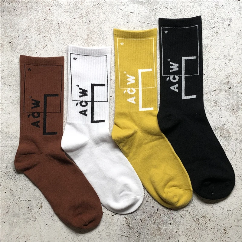 

ACW A-COLD-WALL skarpetki ACW Socks Men Women Winter Kenye West Socks Casual Justin Bieber Hip Hop Harajuku jogger Long Socks