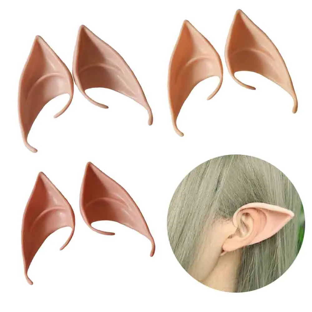 

Halloween Costume Party Fairy Elf Pixie Alien Fake Pointed Ears Tips Prop