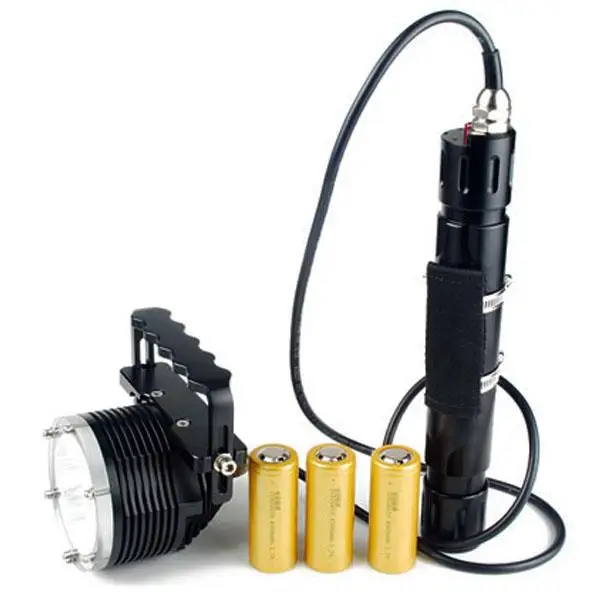 

ARCHON DH30 Led Light 3xCree XML U2 LED 3000LM WH36 Underwater Canister Diving Flashlight by 3*26650 battery