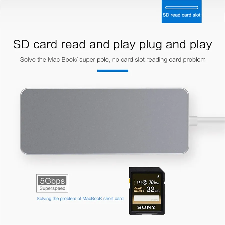 Usb C концентратор HDMI ethernet rj45 lan адаптер thunderbolt 3 многопортовый док станция usb 0 type c