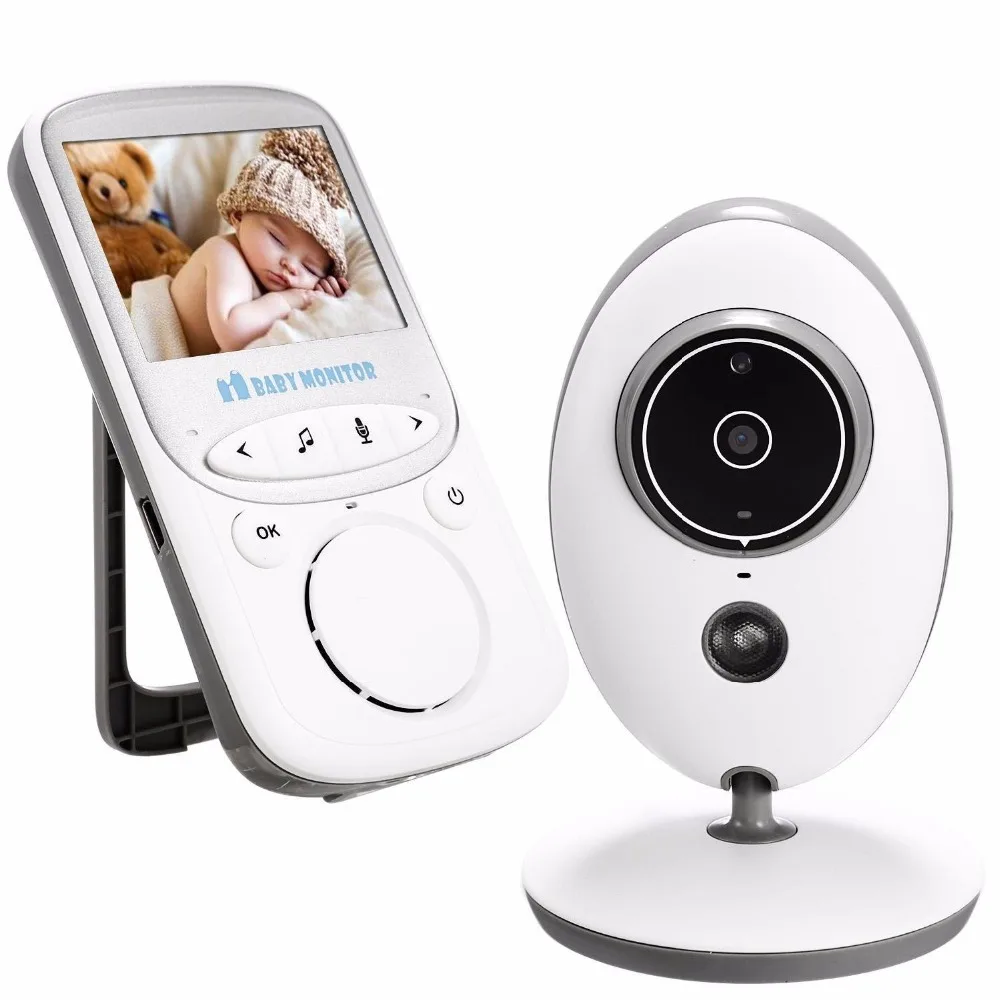 

babykam bebek telsizi baby cam 2.4 inch LCD IR Night Vision 2 wat audio Lullabies Temperature monitor bebek kamera bebek telsiz