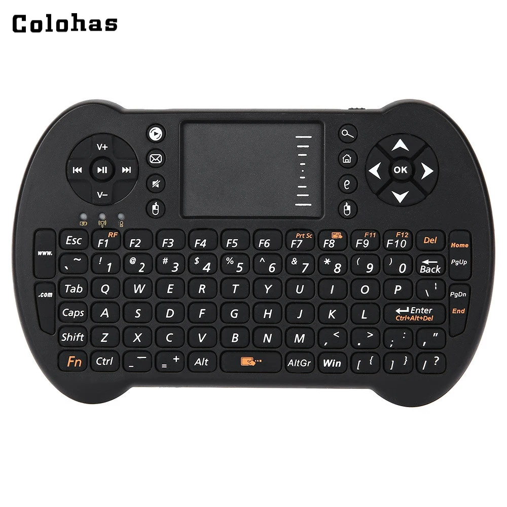 

Mini 2.4GHz Wireless QWERTY Keyboard Air Mouse Combo Smart Multifunction Touchpad for Computer Android TV box HTPC