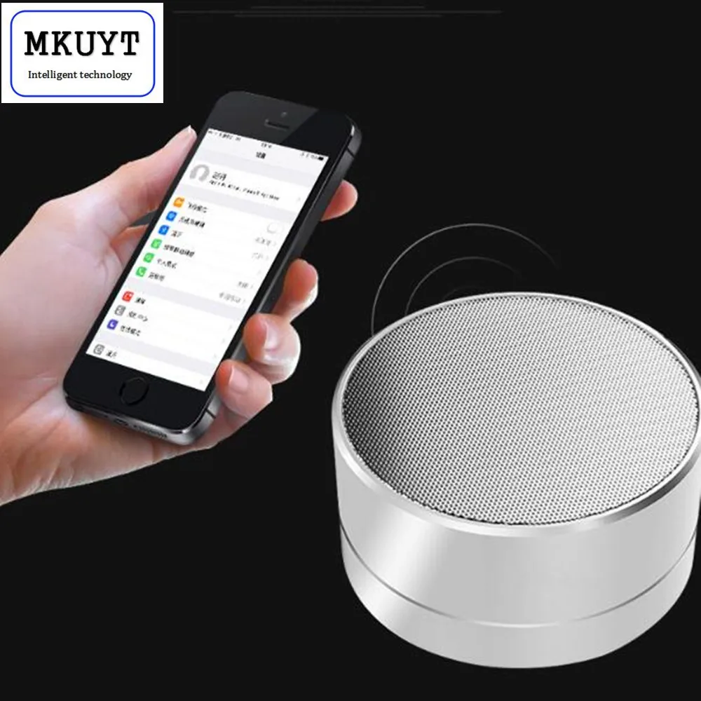 A10 Bluetooth Speaker Wireless Portable LED Crystal Clear Sound Loud Volume More Bass Hand Free with mic for Smartphones