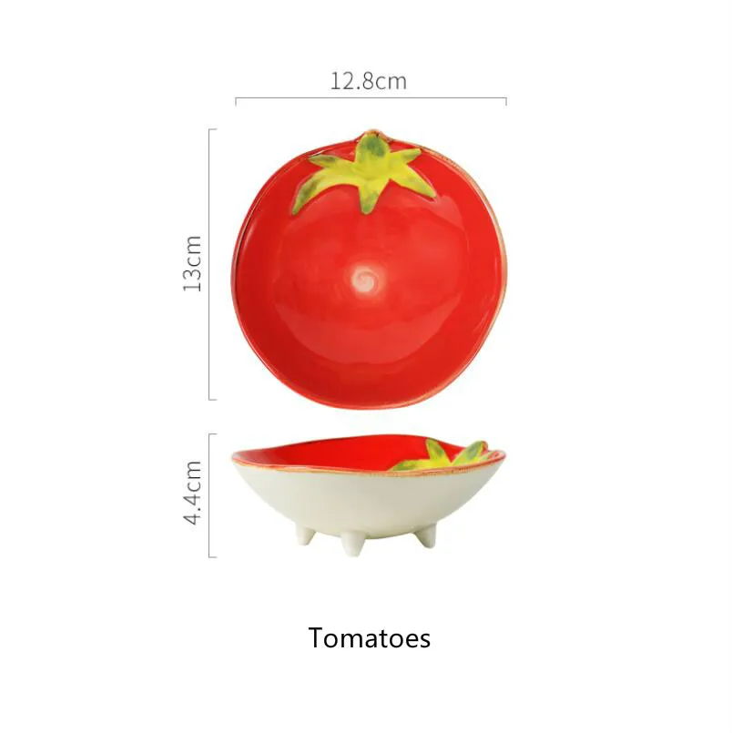 Бытовая креативная керамическая тарелка милые фруктовые тарелки тарелка для соевого соуса салатная тарелка Конфетница кухонные принадлежности - Цвет: 6