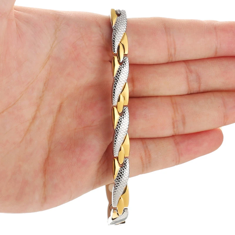 Магнитный браслет из нержавеющей стали для мужчин и женщин|bangles women|germanium braceletsteel