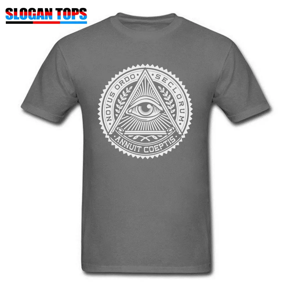 Cotton Men's Short Sleeve Eye of providence Tshirts Design Tops Shirts Retro Design Round Collar Tshirts Drop Shipping Eye of providence carbon