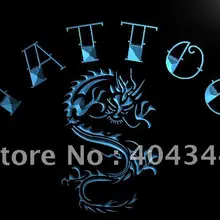 LB700-Татуировка китайский дракон чернила открыть светодио дный знак неонового света