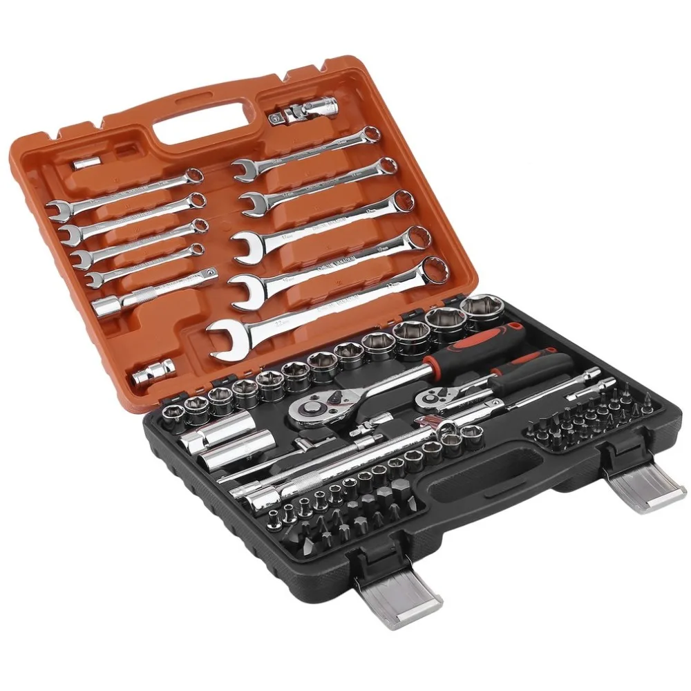 

SHIP FROM DE 82PC Torx Socket Set Car Auto Repair Opening Tool Set Combining Kit For DIY Enthusiast Power Working hand tool sets