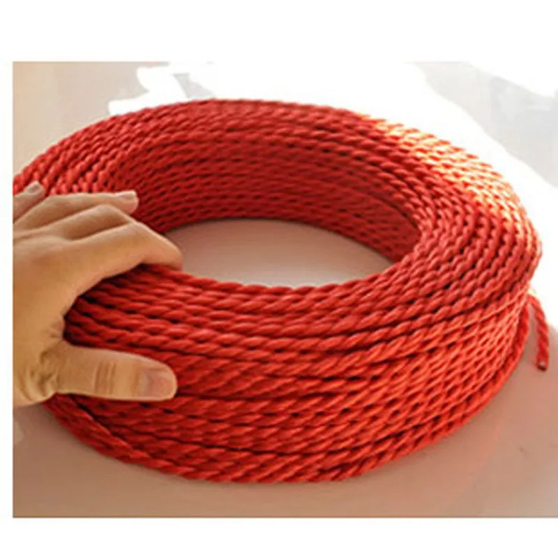 FREE Shipping 50mlot 2x0.75mm Textile Electrical Wire Color Braided Wire Fabric Covered Electrical Power Cord Fabric Wire (5)