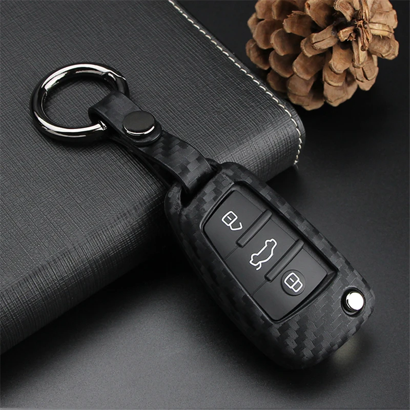 Carbon Fiber Pattern Soft Silicone Car Key Case Cover For Audi A3 A4 B7 B6 B8 A6 C5 C6 Q5 Q7 A4L Car Styling Key Ring Shell цена Carbon Fiber Pattern Soft Silicone Car Key Case Cover For Audi A3 A4 B7 B6 B8 A6 C5 C6 Q5 Q7 A4L Car Styling Key Ring Shell цены онлайн