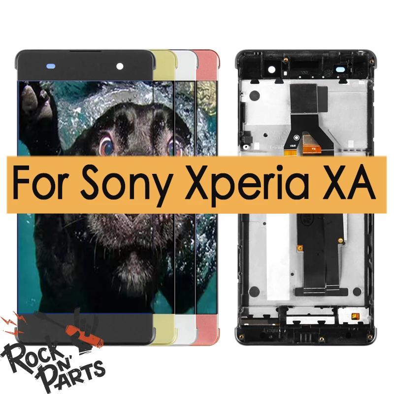 

5.0" ORIGINAL LCD Display Touch Screen With Frame For SONY Xperia XA F3111 F3112 F3113 LCD Replacement