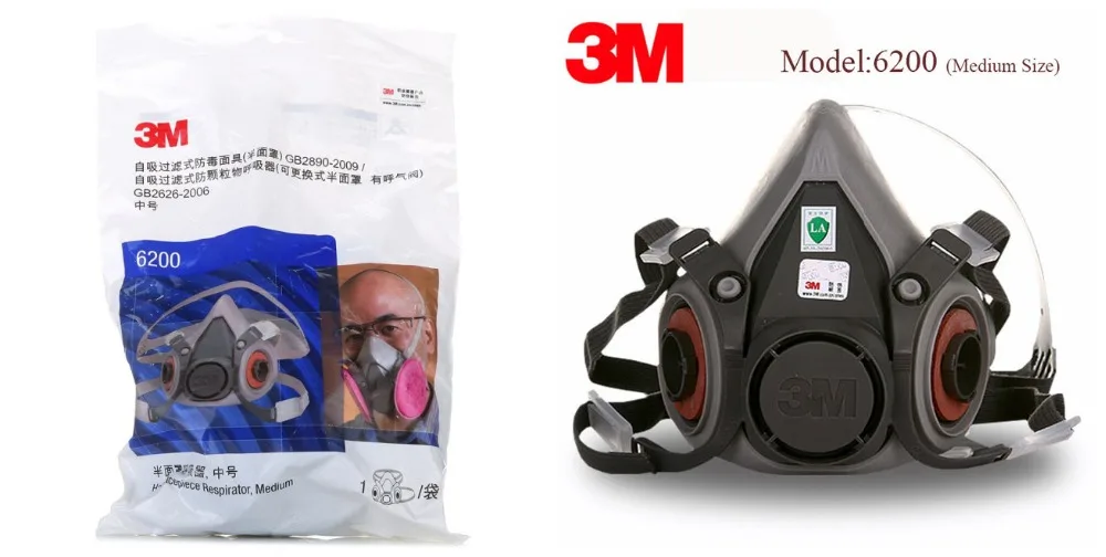 8 в 1 3M 6200 5N11 половина противогаз безопасность химических частиц фильтр Респиратор маска промышленного труда краска спрей химические очки