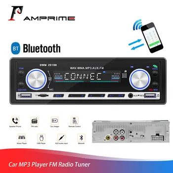

AMPrime Car MP3 Player FM Radio Tuner 3'' 1 din Autoradio AUX Input USB Charging Function Wireless Remote Control Radio Stereo
