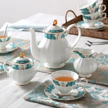 Американский стиль, набор керамических кофейных чашек, высококлассный Британский послеобеденный чай, домашний простой европейский костяной фарфор, послеобеденный черный чайник