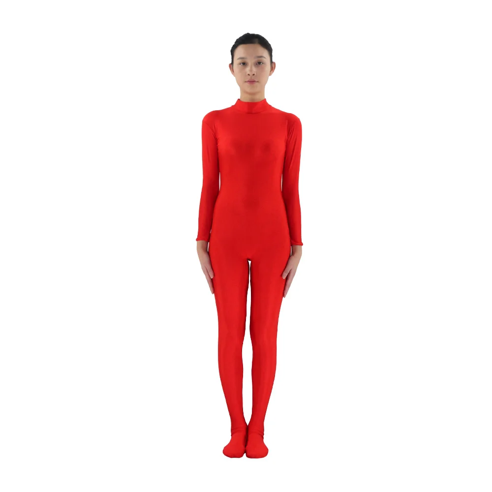 red unitard jumpsuit