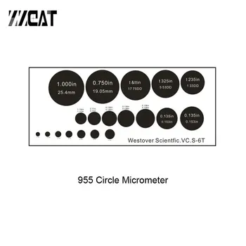 

955 Microscope Special Micrometer Measuring Scale Circle Calibration Slide for Microscope Secondary Element Projector