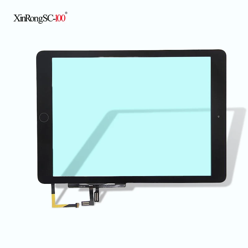 

100% Tested For iPad 5 For iPad Air 1 Touch Screen A1474 A1475 A1476 Digitizer TP IC with Home Button Adhesive Front Glass