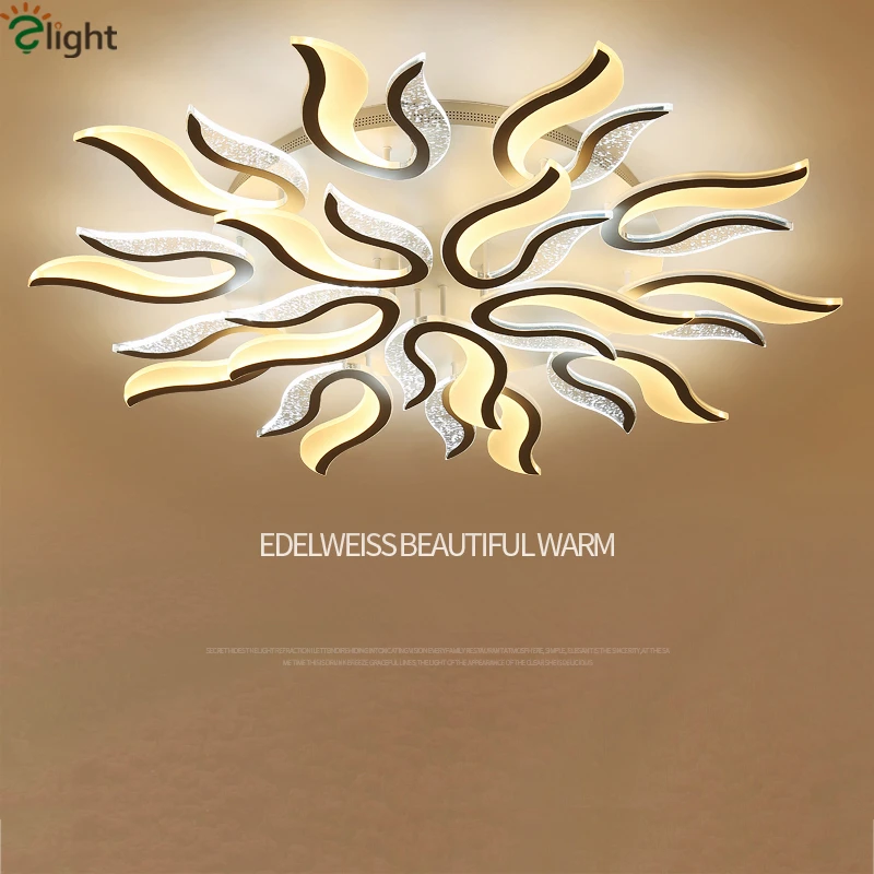 

Post Modern Dimmable Acrylic Flame Led Chandelier Lustre Luminaire Chandelier Lighting Sitting Room Fixutres Ceiling Lamparas