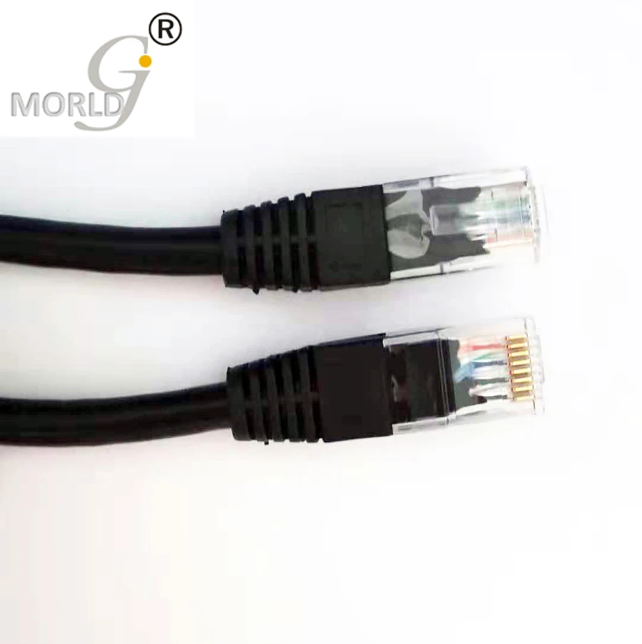 50CM Fast Speed CAT5E UTP black 0.5M Round Cable 1.6FT Cables