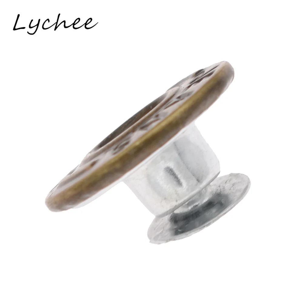 Классические джинсы Lychee 20 шт. с заклепками на кнопках инструментом для установки