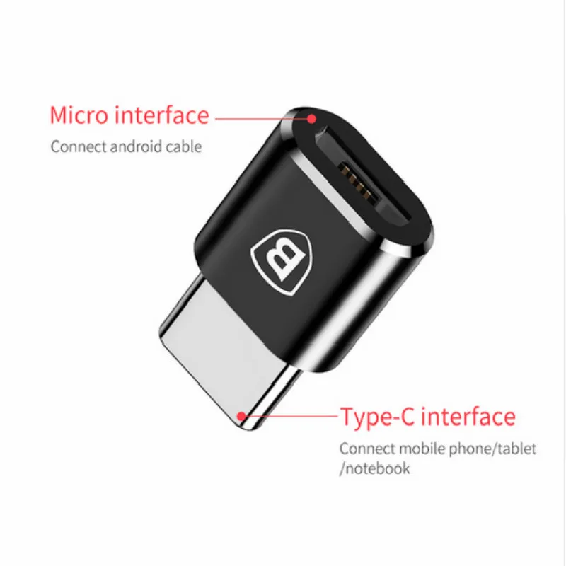 Зарядное устройство Baseus USB с разъемом типа C OTG адаптер 5А конвертер usb type c для