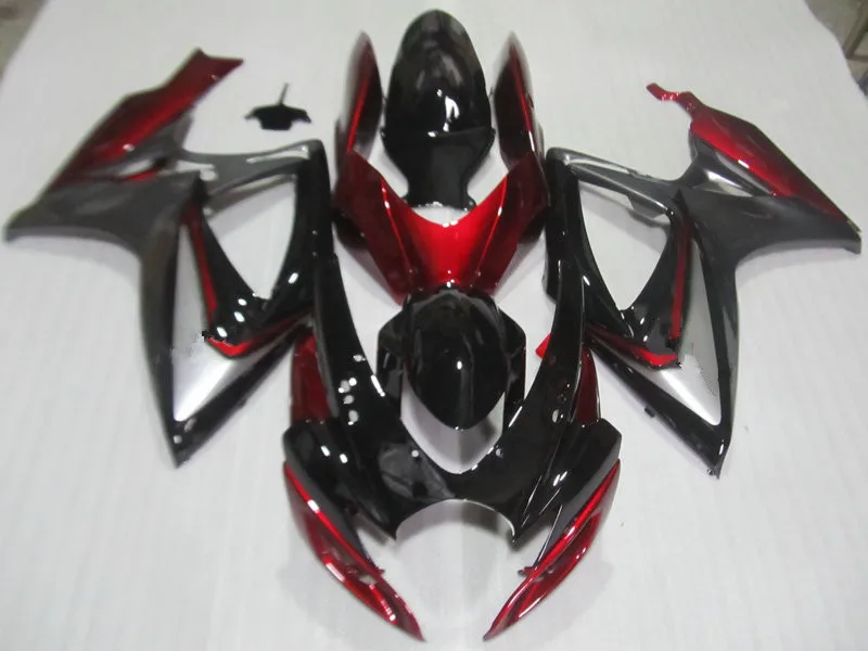 Обтекатель для мотоцикла набор GSXR600 750 K6 06 07 GSXR 600 GSXR750 2006 2007 ABS красный черный