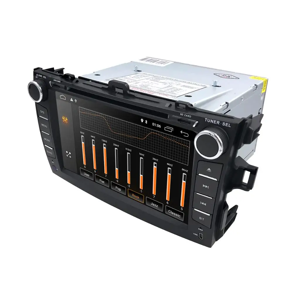 

2 Din 7" Display Android 9.0 Car DVD Player For Toyota corolla 2007-2011 in-dash car radio with BT USB SD UPS GPS Navi DVR DAB