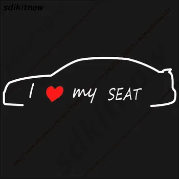 

I love my car Decal Funny Creative Sticker Auto Styling Door Window Decoration For Spain Seat FR Leon Cupra Ibiza Altea Exeo