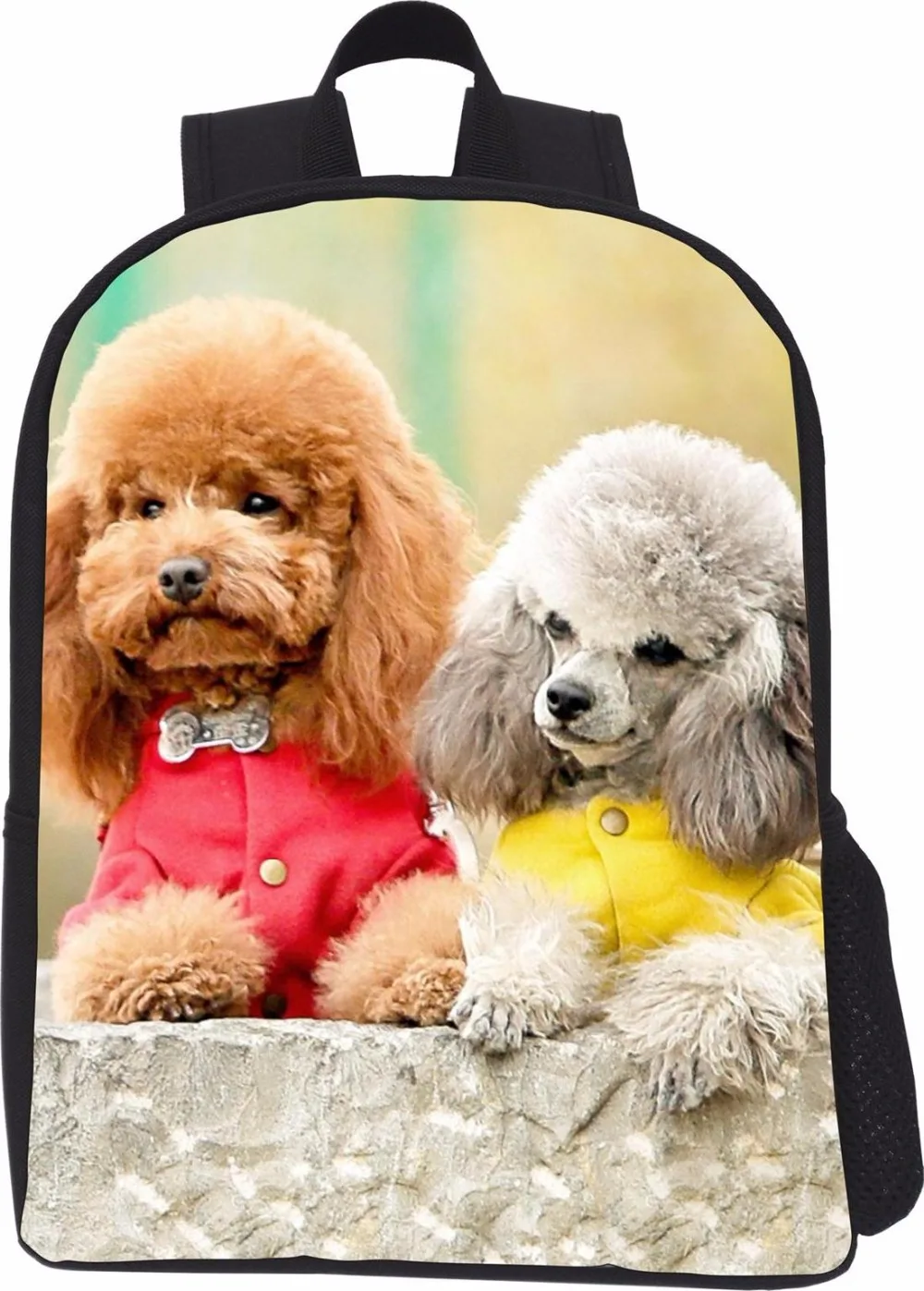 

2016 Cool Bad Dog Print Small Kids School shool bags Child Animal Zoo Bagpack Boys Kindergarten Backpack Bolsas infantil