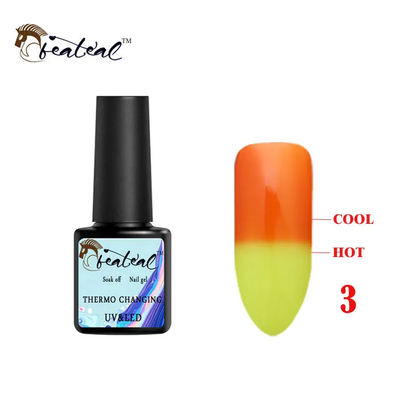 

Beateal Gel Nail Polish Temperature Change UV Gel Lacquer Temperature Changing Color Varnish Manicure Thermo Gel Polish