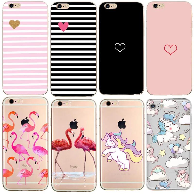Чехол для Apple iPhone 6 S 7 8 X XS силиконовая Мягкая задняя крышка с любовным сердцем