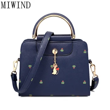 

Pu Leather Women Leather Handbag Famous Brand Women Messenger Bags Women Shoulder Bag Pouch Printing Female Bag TAD443