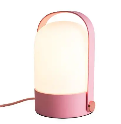 

LED Vintage table lamp colorful macaron metal frosted galss study led desk lights Retro bedroom bedside Lighting reading lamp