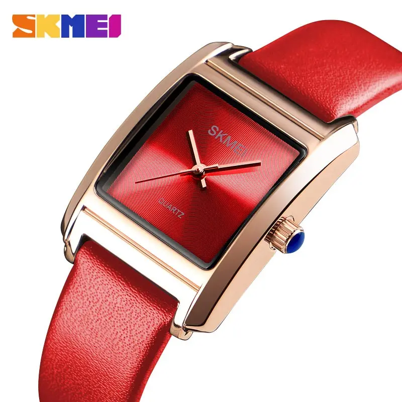 

SKMEI Women Watches Genuine Leather Luxury Brand Quartz Female Watch Casual Ladies Hour Clock Montre Femme Relogio Feminino 1432