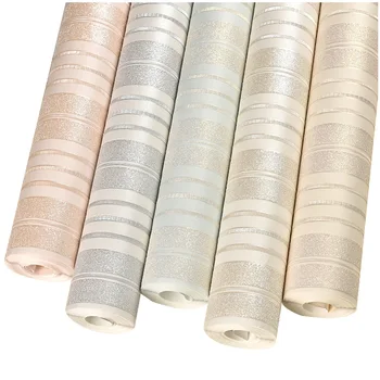 

2019 New Modern Fashion Stripe Wallpaper for Wall 3d Vertical Striped Wallpapers Embossed Bedroom Living Room Wall Paper QZ131