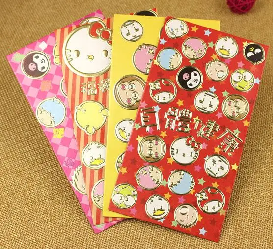 2017 Chinese New Year Long Size Cartoon Bronzing Hello Kitty Spring