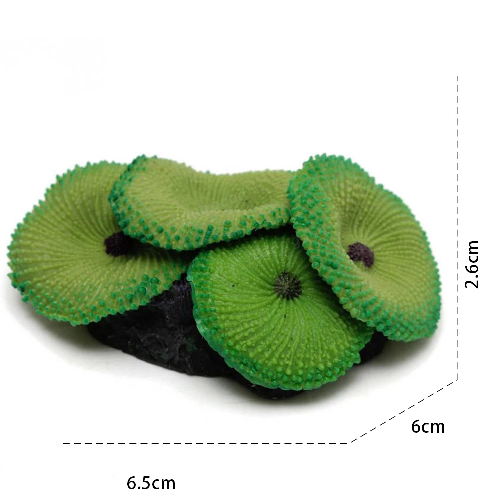 Мода Аквариум Искусственный каучук Коралл море растение украшение искусственный Коралл растение орнамент силиконовый нетоксичный синий