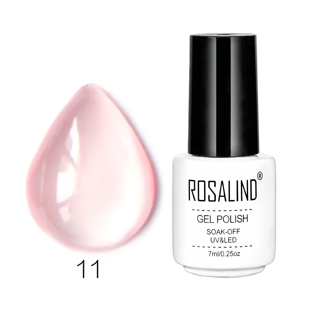 ROSALIND гель лак для ногтей Желейный цвет УФ поли гель для ногтей набор Перманентная эмаль краска Топ основа лак Маникюр - Цвет: RCG11
