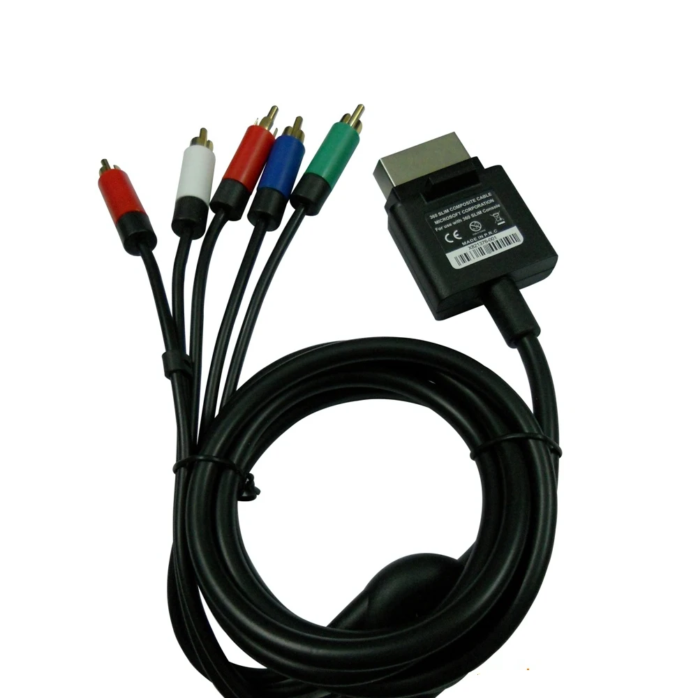 

Ruitroliker HD TV Component Composite Audio Video AV Cable Cord For Xbox 360 Slim Console