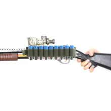 Тактический крюк-петля, 9 патронов, держатель для ружья, чехол для ружья, вставка для карт, с клейкой задней частью, для 12 калибра