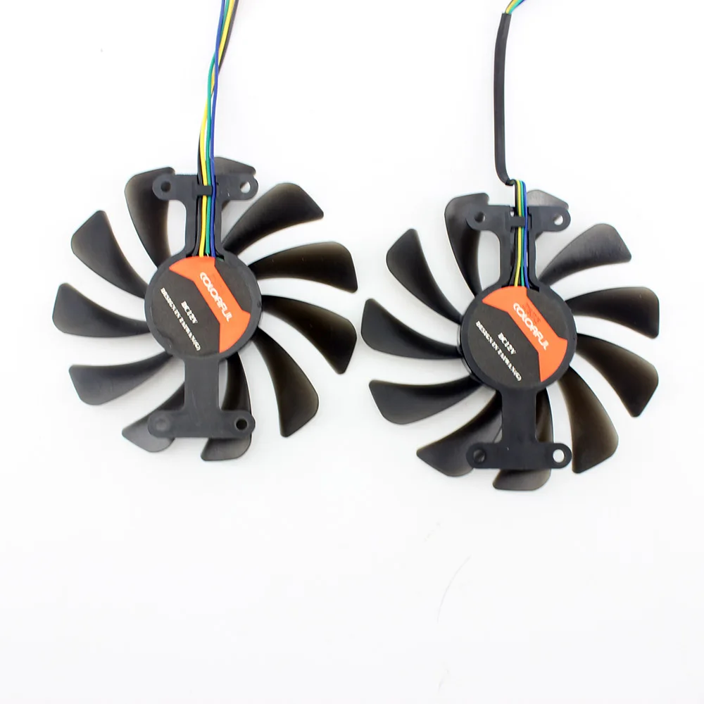 2pcs/set 95MM GTX 1070/1070Ti GPU VGA Cooler Fan For GALAX GeForce GTX1070 GTX 1070 Ti AMP Core Video Cards Cooling