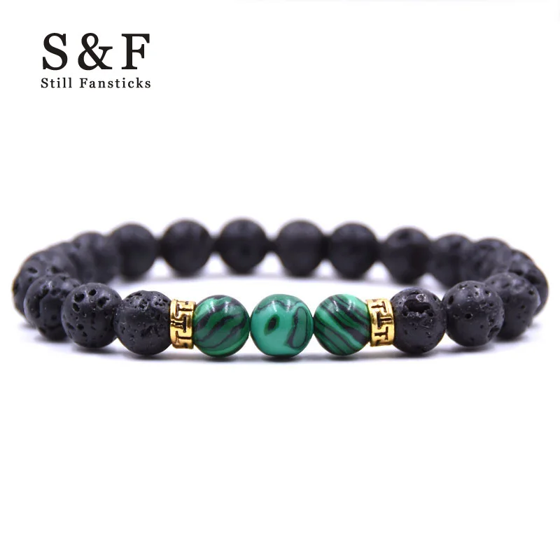 

Lava Stone Bracelet Men Jewelry Bracelets For Women Pulseira Masculina Jewellery Feminina Erkek Bileklik Armbanden Fashion 2018