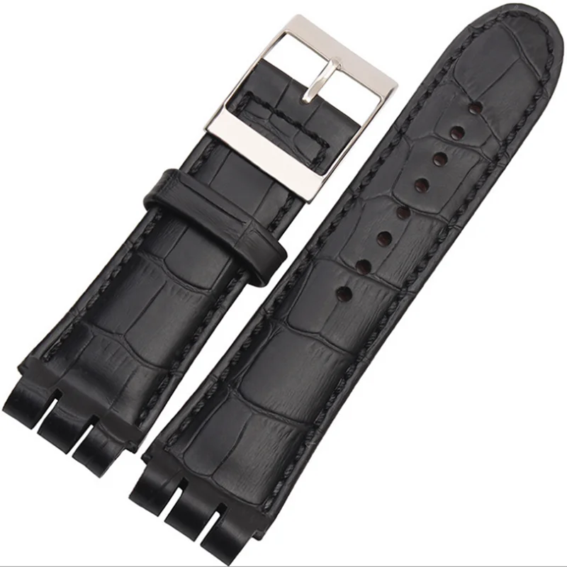 23MM Black Brown Imported Top Layer Calfskin Strap High Quality Men's Japanese Button Leather Gift Disassembly Tool | Наручные часы