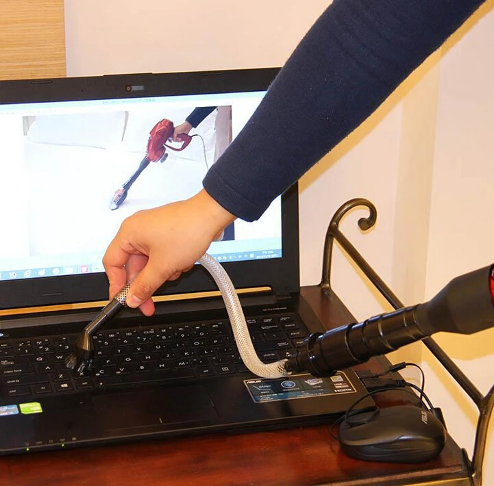 Conjunto de Bico em Aspirador de pó Acessórios para Limpeza de Computador ou Canto Estreito