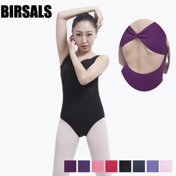 

pink pinch front bow-back plunging leotards cotton ballerina princess seam ballet clothes women dance costume leotard CS0183